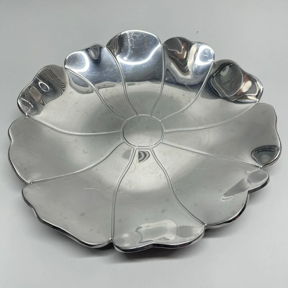 Cuisinart by Towle‎ Flower Blossom Serving Tray Platter Bowl Cast Aluminum 11.5